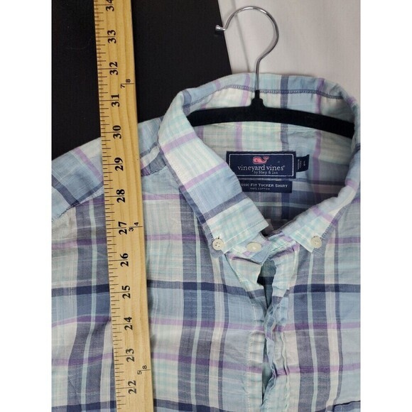 Vineyard Vines Shirt Men's Large Classic Fit Tucker Shirt Long Sleeve Plaid - Picture 11 of 11